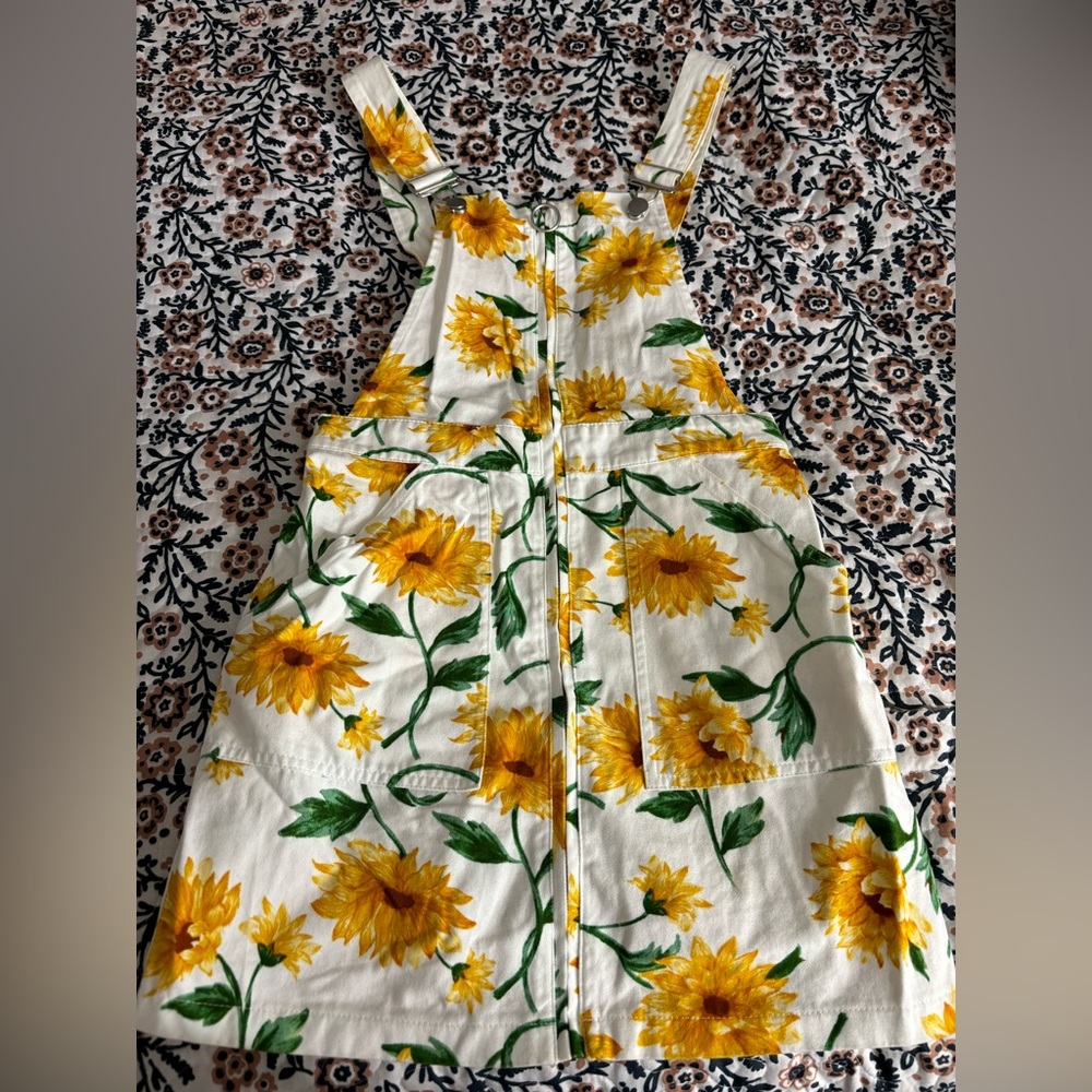 Sunflower overall dress